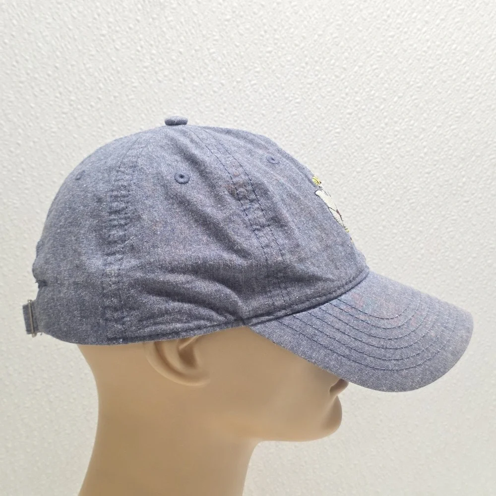 Boxlunch Disney Mrs. Potts & Chip Embroidered Denim Blue Strapback Hat